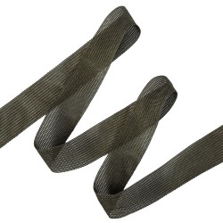 Окантовочная лента-бейка, цвет Тёмно-Серый 22мм (на отрез) в Калуге