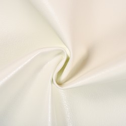 Ткань Дерматин (Кожзам) для мебели (Ширина 138см), цвет Белый (на отрез) в Калуге