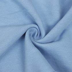 Ткань Футер 3-х нитка, Петля, цвет Светло-Голубой (на отрез)  в Калуге