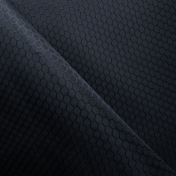 Ткань Оксфорд 300D PU Рип-Стоп СОТЫ, цвет Черный (на отрез)  в Калуге