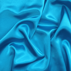 *Ткань Атлас-сатин, цвет Голубой (на отрез)  в Калуге