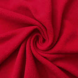 Флис Односторонний 130 гр/м2, цвет Красный (на отрез)  в Калуге