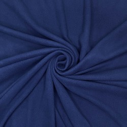Ткань Флис Односторонний 130 гр/м2 (Ширина 150см), цвет Темно-синий (на отрез) в Калуге