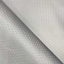 Ткань Oxford 300D PU Рип-Стоп СОТЫ, цвет Светло-Серый (на отрез) в Калуге