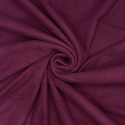 Ткань Флис Односторонний 130 гр/м2 (Ширина 150см), цвет Бордовый (на отрез) в Калуге