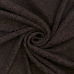 Ткань Флис Односторонний 180 гр/м2 (Ширина 150см), цвет Коричневый (на отрез) в Калуге