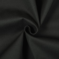 Ткань Канвас 35/65 (Ширина 150см), цвет Черный (на отрез) в Калуге
