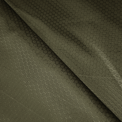 Ткань Oxford 300D PU Рип-Стоп СОТЫ, цвет Хаки (на отрез) в Калуге