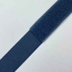 Контактная лента 25мм цвет Синий (велькро-липучка, на отрез) в Калуге