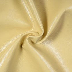 Ткань Дерматин (Кожзам) для мебели (Ширина 138см), цвет Кремовый (на отрез) в Калуге