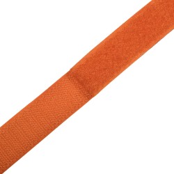 Контактная лента 25мм цвет Оранжевый (велькро-липучка, на отрез) в Калуге