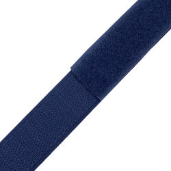 Контактная лента 25мм цвет Тёмно-Синий (Велькро-липучка), на отрез  в Калуге