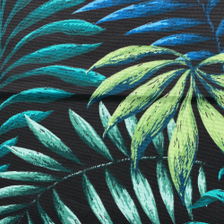 Интерьерная ткань Дак (DUCK) (ширина 1,8м), принт &quot;Тропические листья&quot; (на отрез) в Калуге