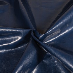 Тентовое полотно Тарпаулин 180 г/м2 (Ширина 2м), цвет Темно-Синий (на отрез) в Калуге