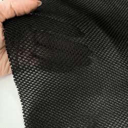 Сетка 3D трехслойная Air mesh 165 гр/м2, цвет Черный (на отрез)  в Калуге