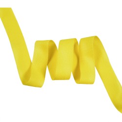 Окантовочная лента-бейка, цвет Жёлтый 22мм (на отрез) в Калуге